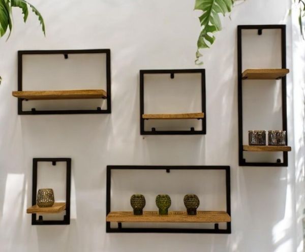 Afbeelding van wanddecoratie - mangohout