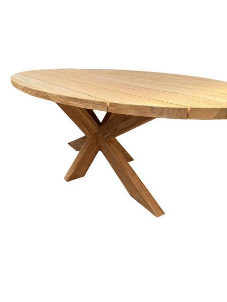 Afbeelding van Garden Table Oval - Rustic - 240cm